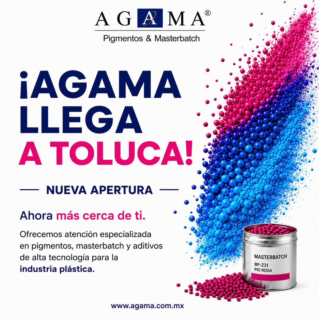 AGAMA arrives in Toluca, grand opening banner